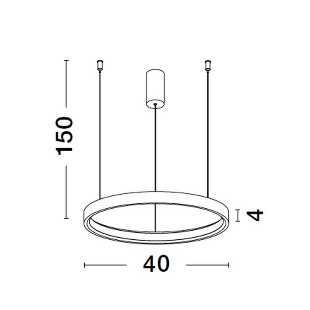 Ronde hanglamp Perrine zilvergrijs Ø 40cm Lyora 5212017438393