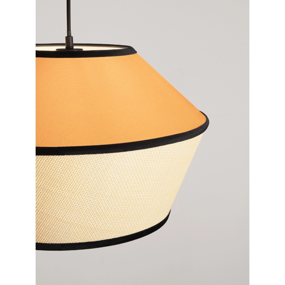 Hanglamp Veliss wit met geel Lyora 5212017493859