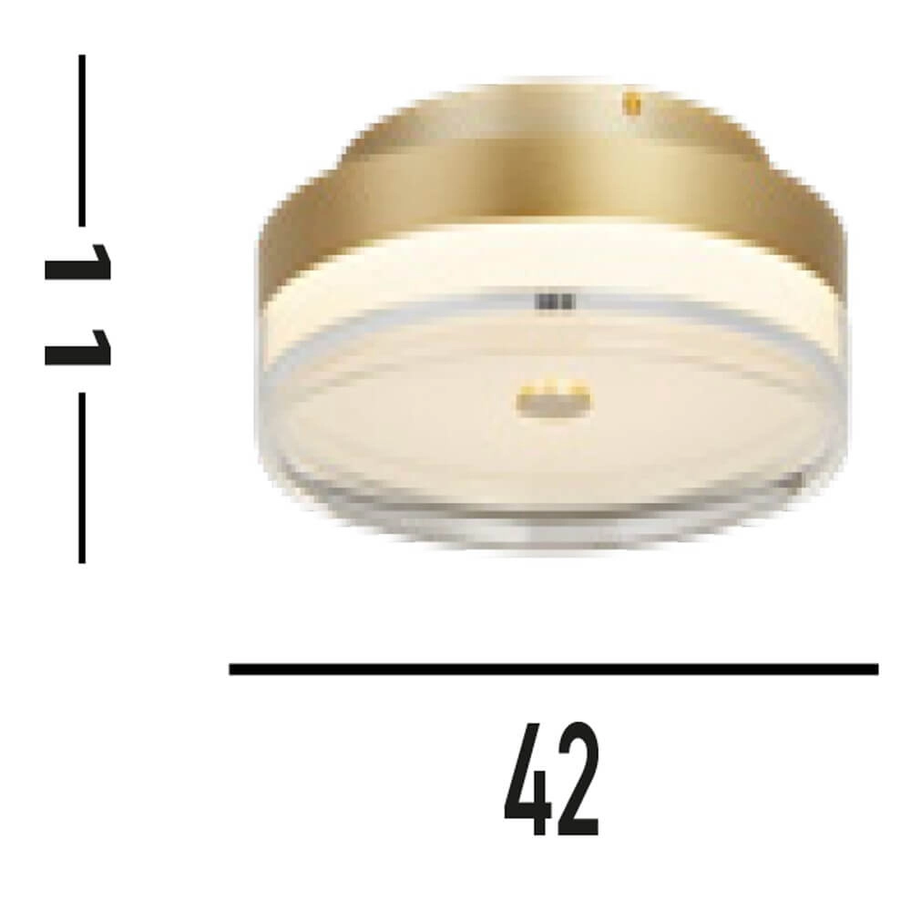 Plafondlamp Cyprus Ø 40cm goud Searchlight 5053423273723