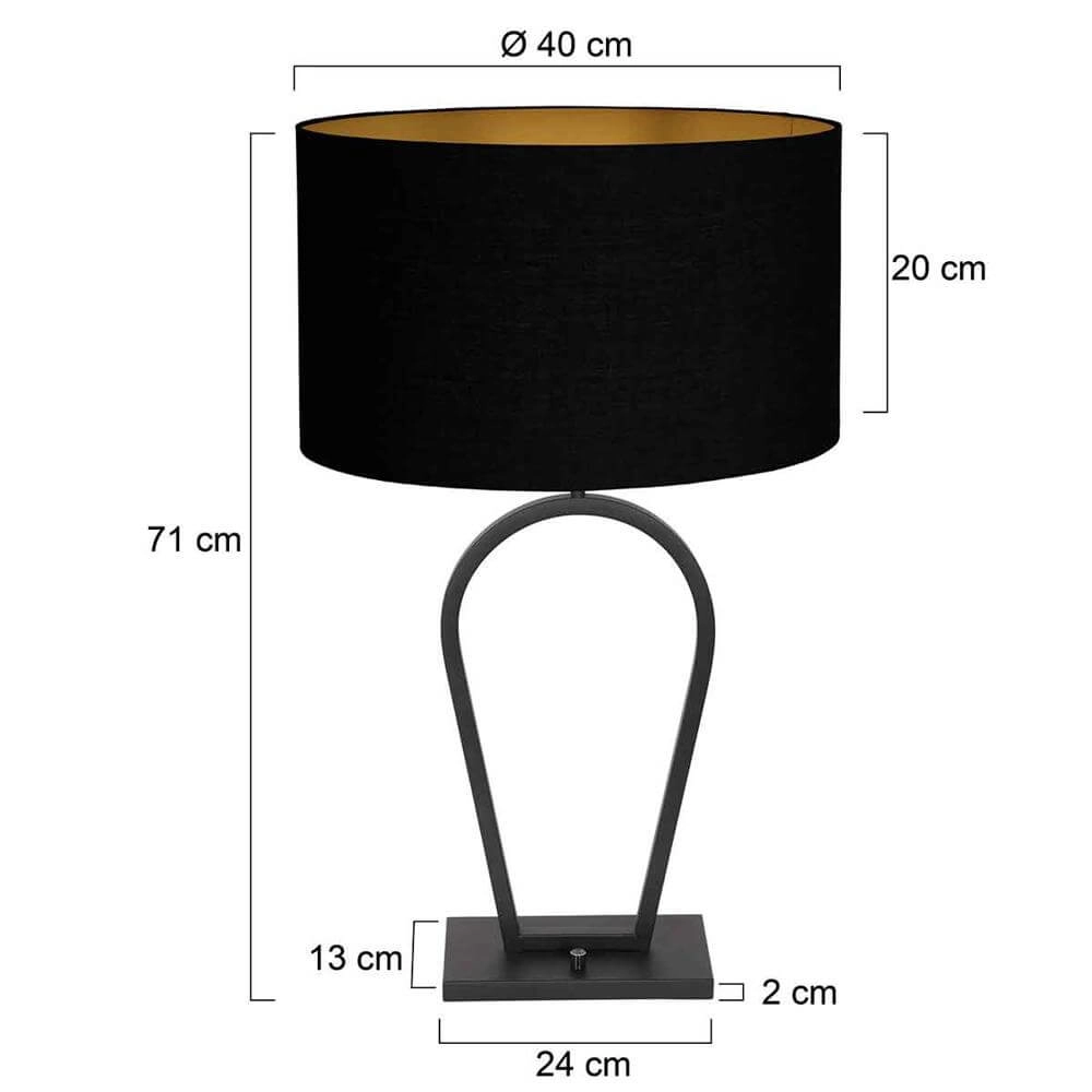 Tafellamp Stang zwart 70cm Steinhauer 8712746175585