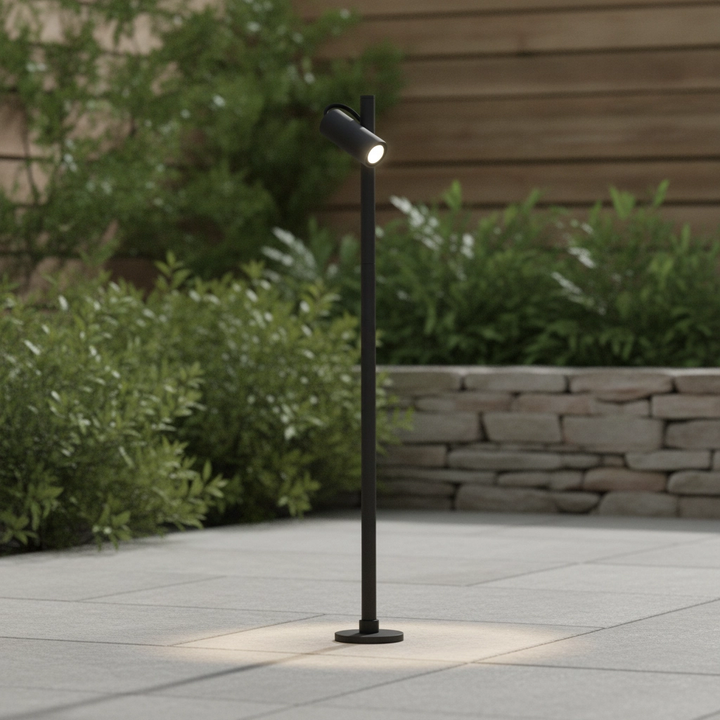 Tuinlamp Darma zwart enkel