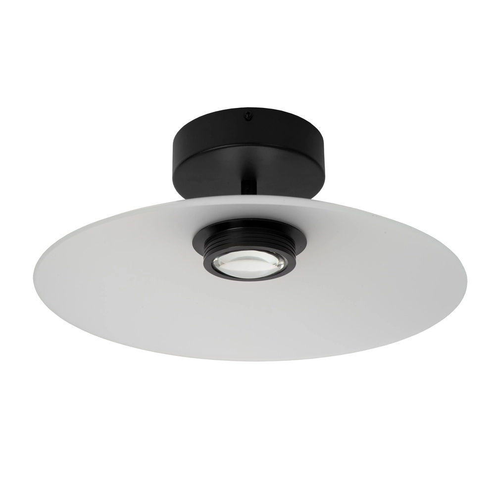 Strakke plafondlamp Menga Ø 40cm wit glas Premium by Lucide 5411212251213