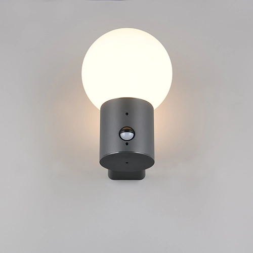 Bol wandlamp Mures antraciet met sensor Trio 4017807687200