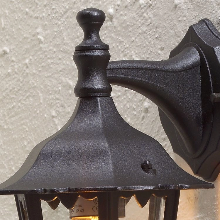 Klassieke buitenlamp Firenze Down zwart KonstSmide 7318307231755