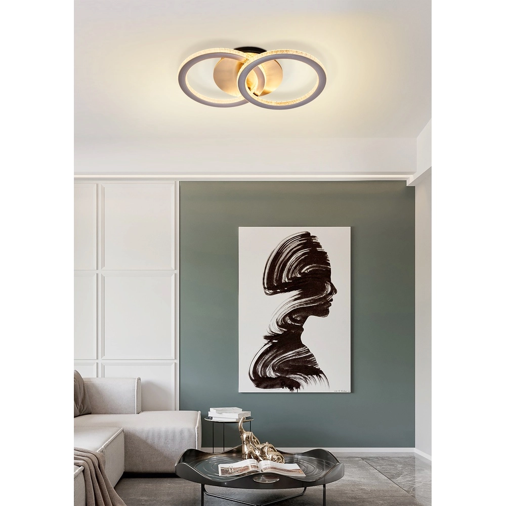 Plafondlamp Specs champagne Searchlight 5053423300962