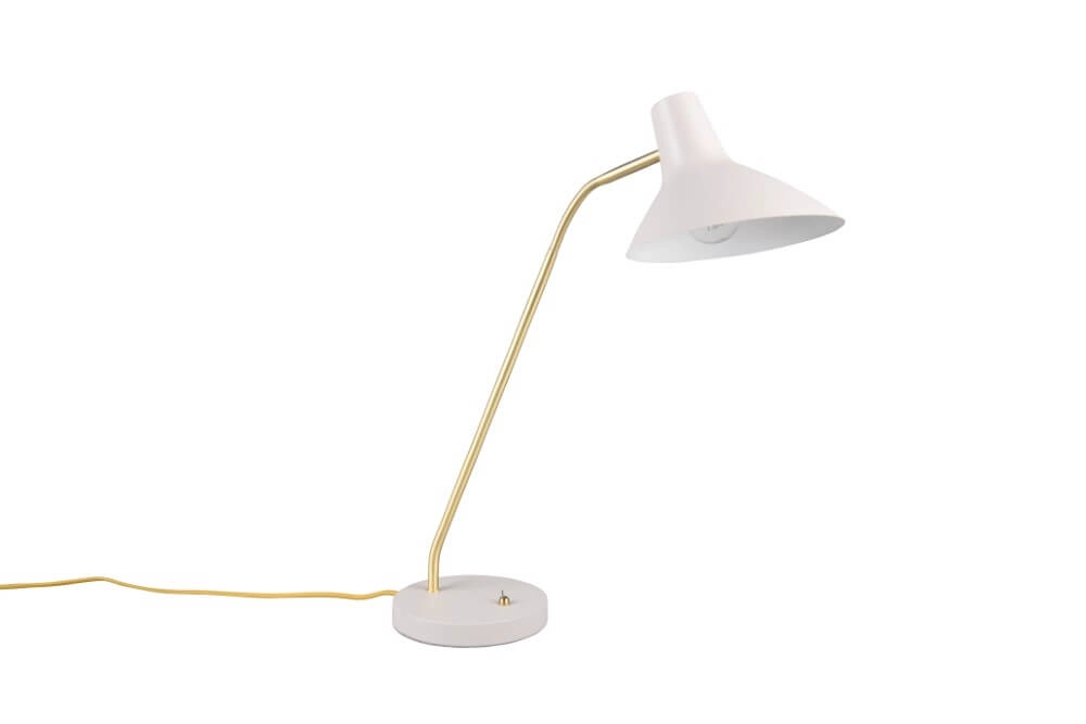 Strakke bureaulamp Traveller wit Trio 4017807613728