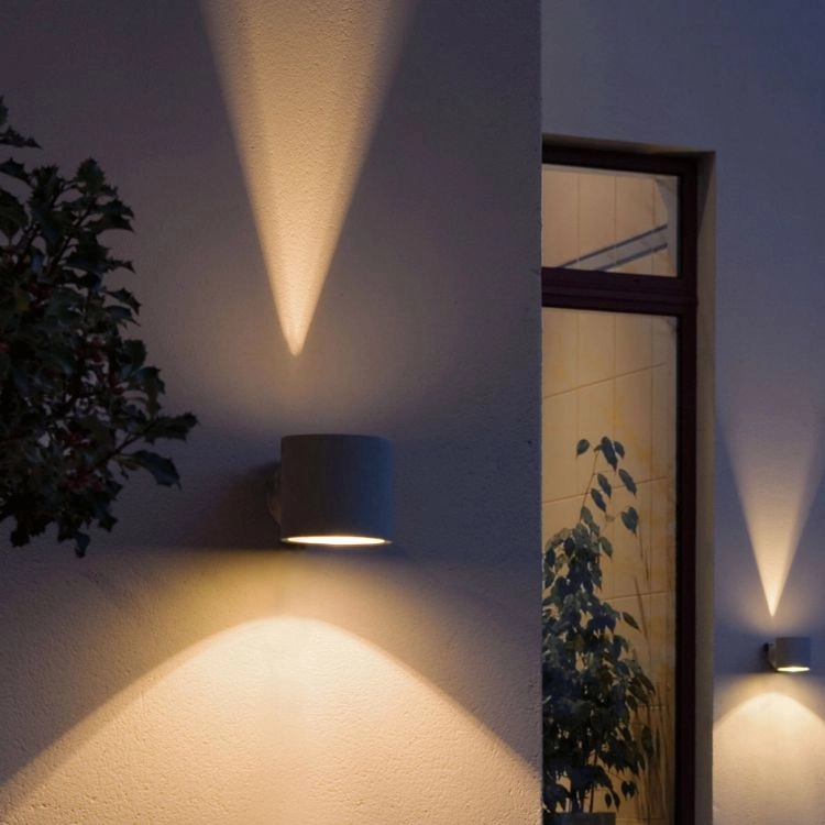 Wandspot Modena Up - Down rond Y-shine grijs KonstSmide 7318307342307