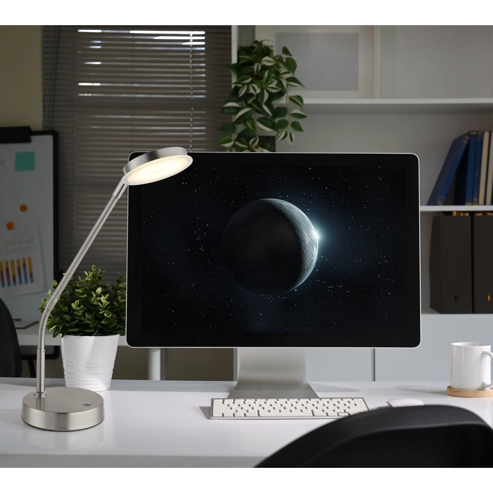 Bureaulamp Silvio nikkel Globo 9007371589166