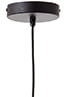 Hanglamp Odar zwart met zandkleur lampenkap Brilliant 4004353394706