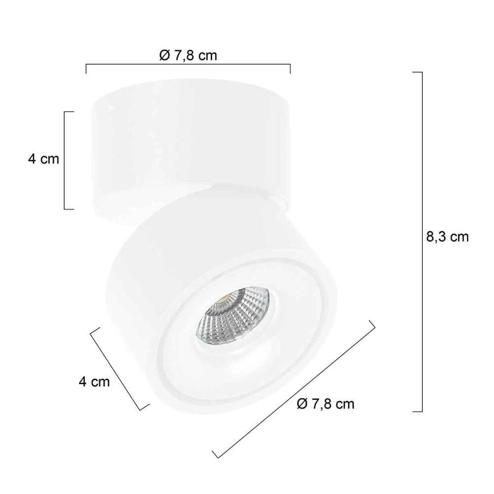 1-lichts plafondlamp Fez Black wit design Steinhauer 8712746177312