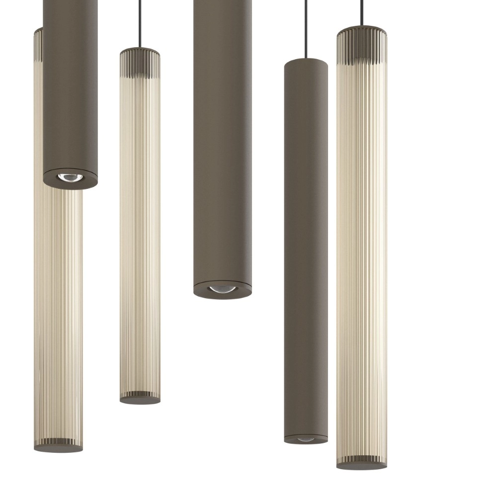 Design hanglamp Clares 10-lichts brons Stars of Light 9008606408726