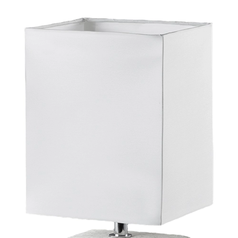 Vierkante schemerlamp Ping wit Trio 4017807275872