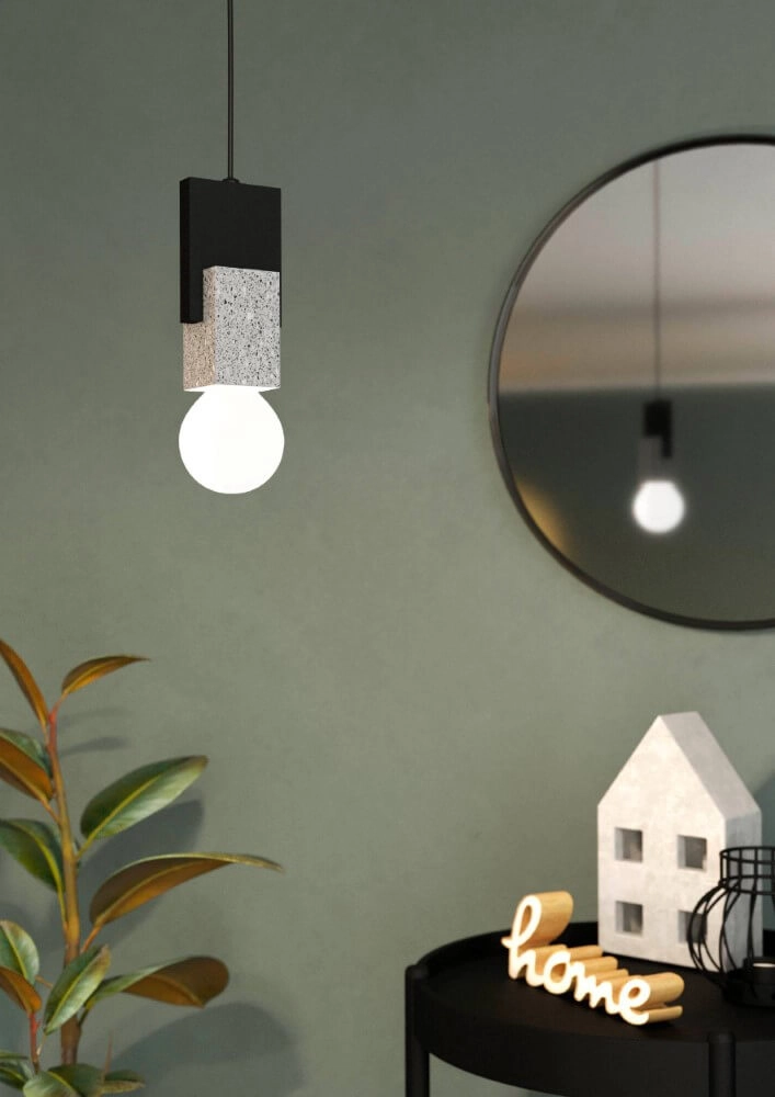 Zwart hanglampje Lobatia Eglo 9002759995317