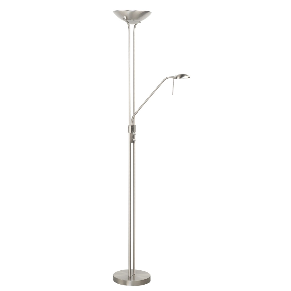 Klassieke leeslamp Luna nikkel Ø 26cm