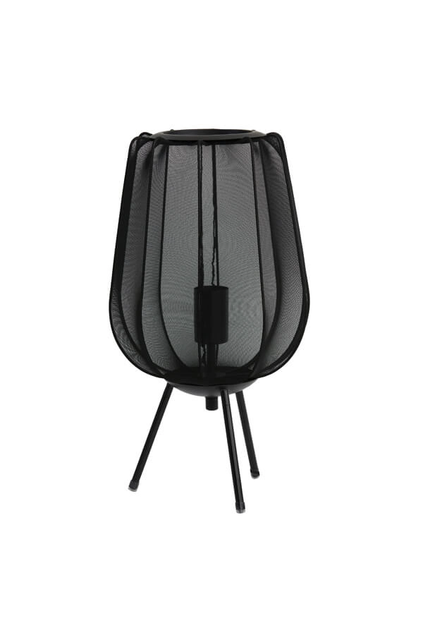 Bohemian tafellamp Plumeria zwart Ø 25cm Light & Living 8717807651329