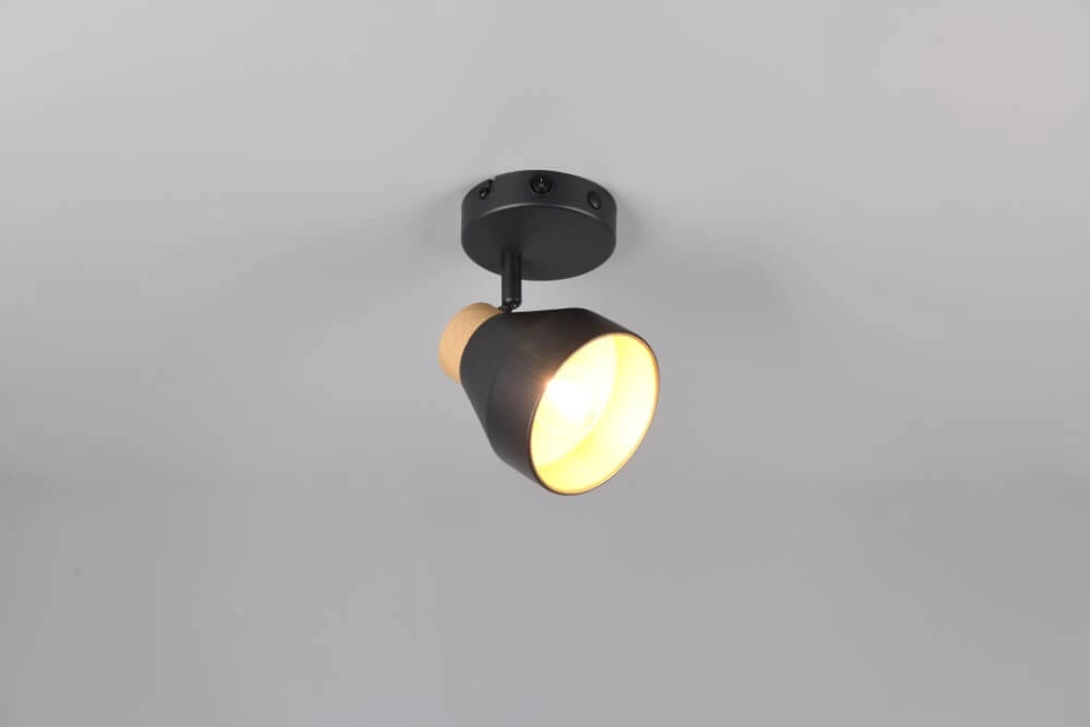 Design wandlamp Valentin zwart Trio 4017807637397