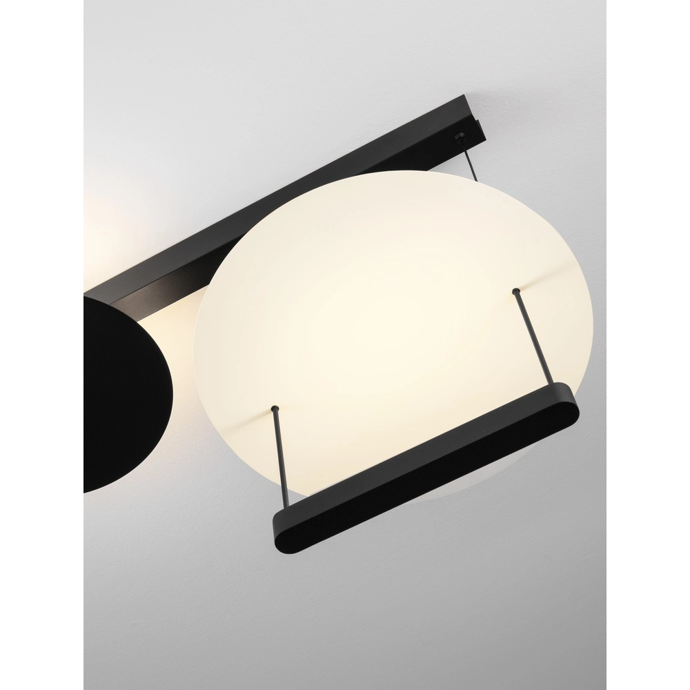 Hanglamp Diona design zwart met wit Lyora 5212017451491