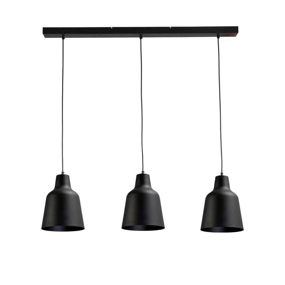 Leuke eettafellamp zwart Concepto 3x26 Leuke eettafellamp zwart Concepto 3x26