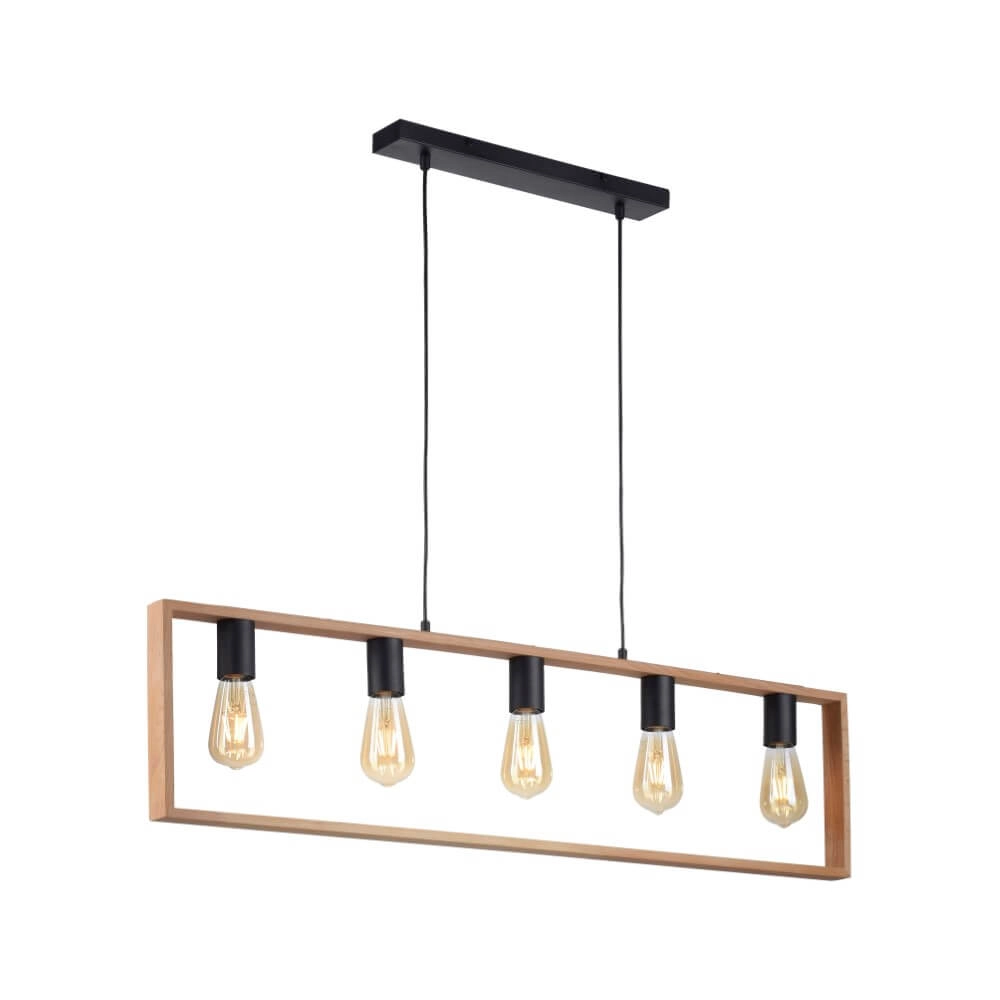 Landelijke hanglamp Franky 5-lichts Just Light 4043689966447