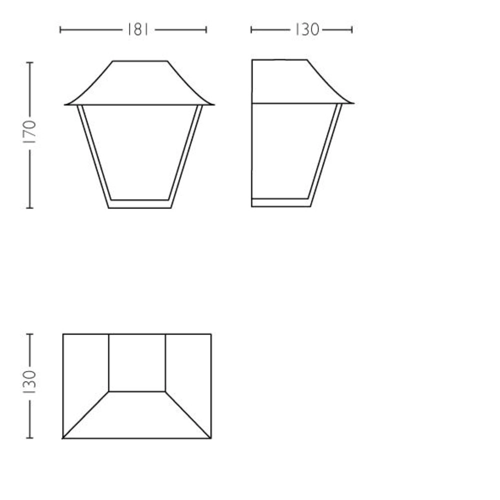 Wandlamp Alpenglow 13cm zwart Philips 8718696158142