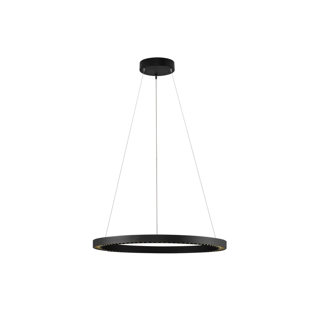 Round pendant lamp Deos black Lyora 5212017463722