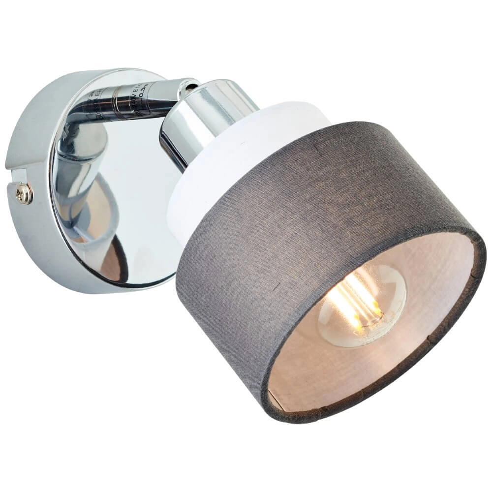 Wandlamp Naples chroom met wit Brilliant 4004353424168