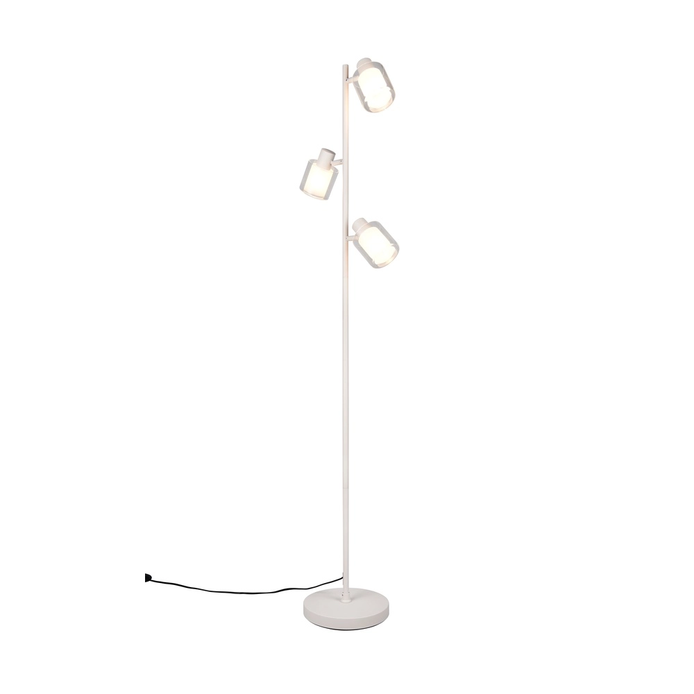 Vloerlamp Neralo grijs 3-lichts