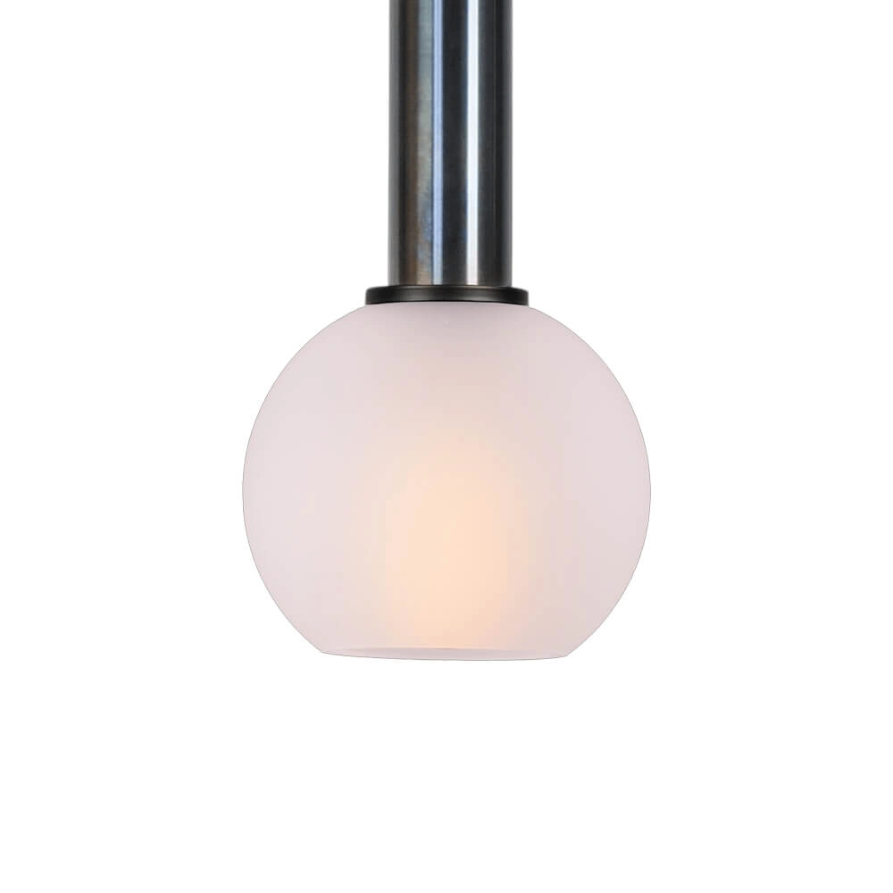 Hanglamp Ø 15cm Bella 2 Dappled oil met mat wit glas Masterlight 8718121334233