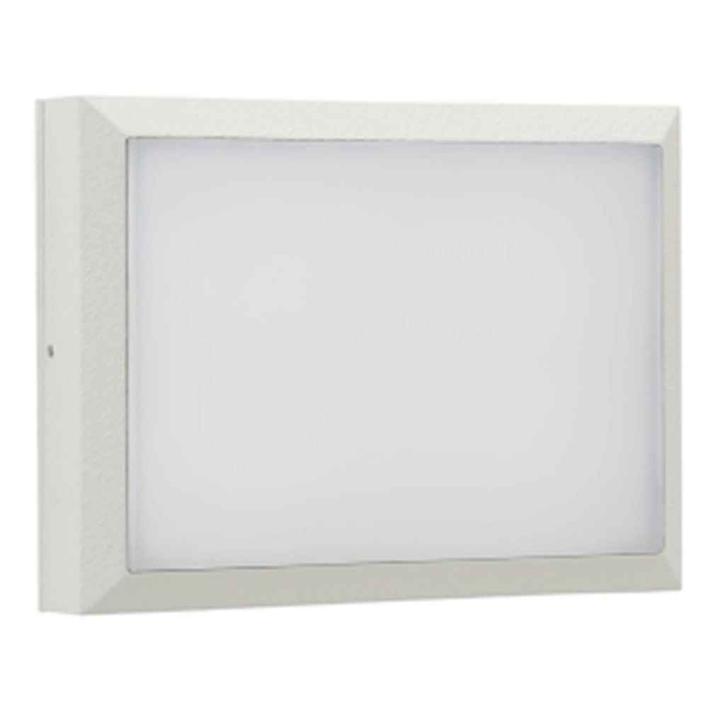 Buitenlamp rechthoekig Parel 26cm - wit