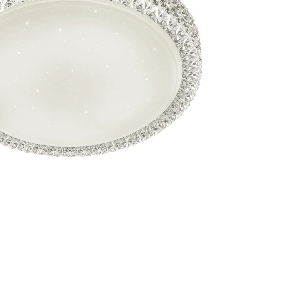 Kristallen plafondlamp Pegasus met sterren effect wit Trio 4017807305616