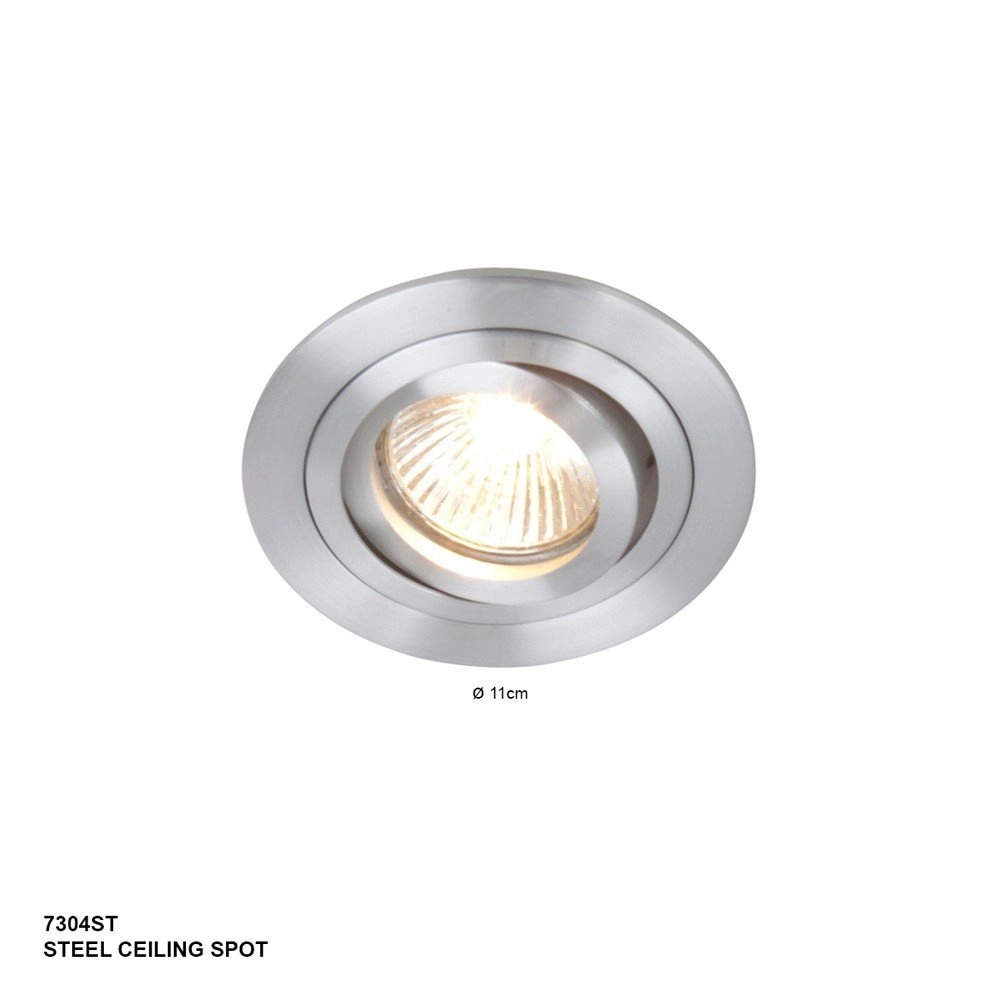 Inbouwspot Vespo Round 10cm metaalgrijs Steinhauer 8712746091885