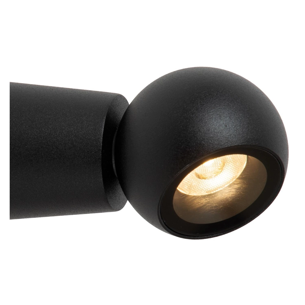 Badkamer wandlamp Ipsos zwart IP54 Lucide 5411212334008