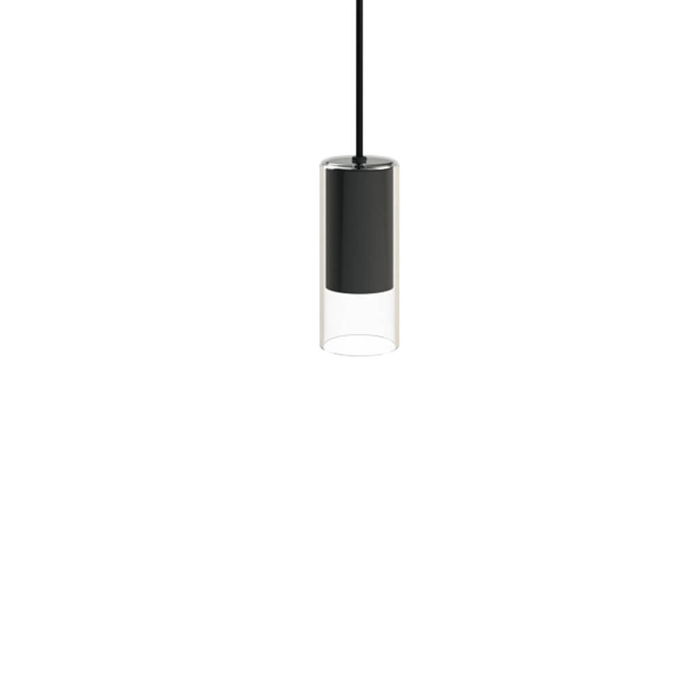 Zwarte hanglamp Cylinder met glas Zwarte hanglamp Cylinder met glas