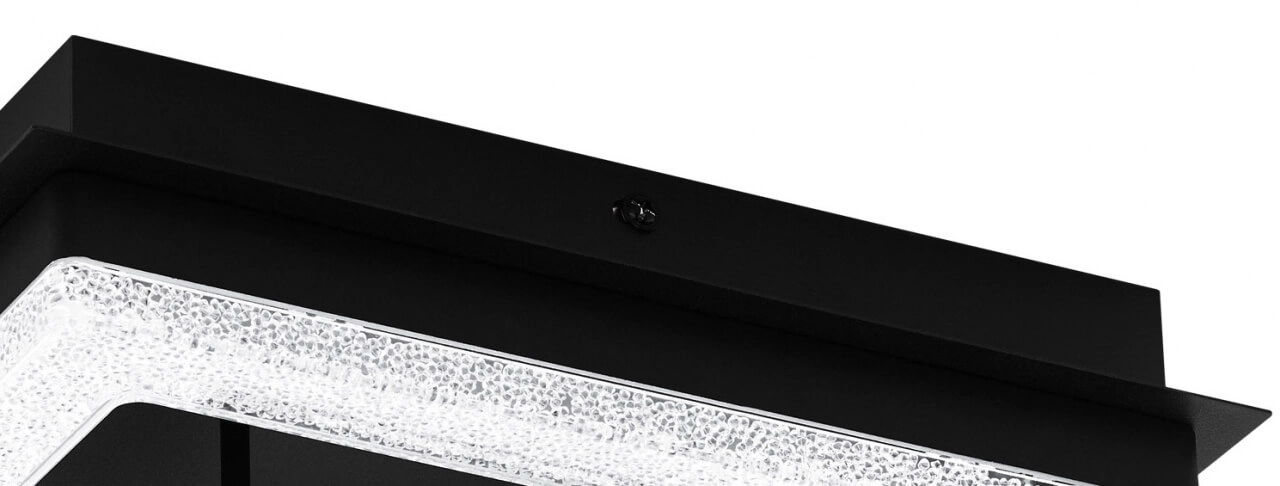 Led plafondlamp Fradelo 1 12w - 3000K - 26cm zwart Eglo 9002759993276