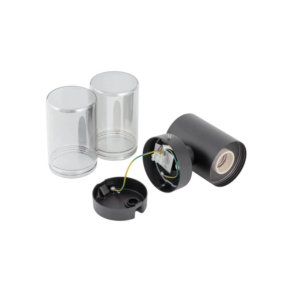 Design wandlamp Ida 2-lichts zwart Lyora 5903139113724