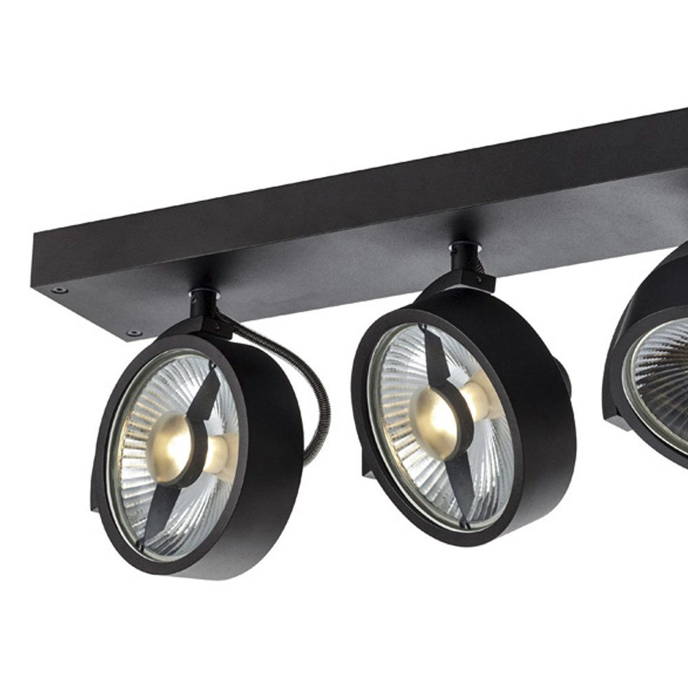 Plafondspot Kalu 4-lichts zwart SLV 4024163222419