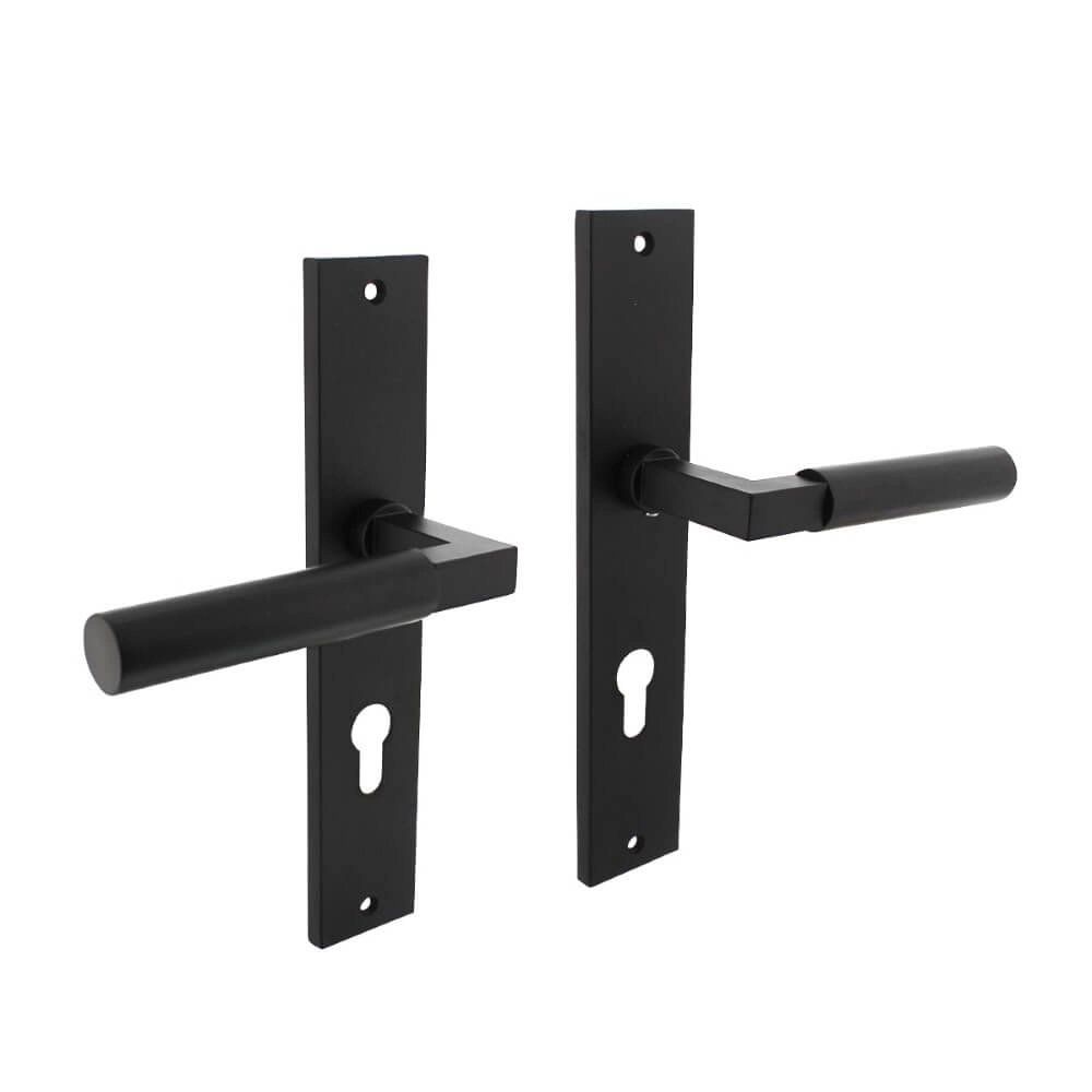 Deurklink Bau-Stil PC 72mm zwart