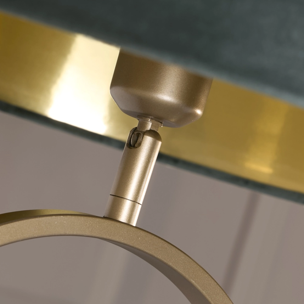 Vloerlamp Modish brons met groene kap Searchlight 5053423307633