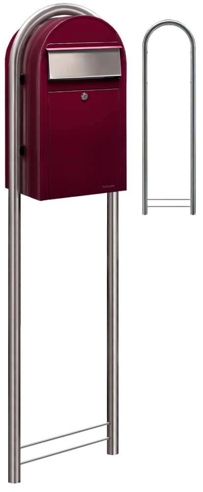 Brievenbus Grande 3005 i Bordeauxrood Bobi 6417237033239