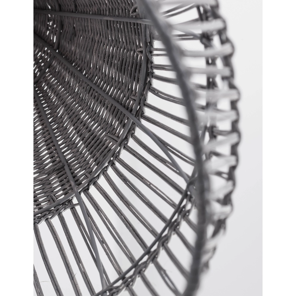 Grijze hanglamp Destin rotan Ø 42cm Lyora 5212017416681