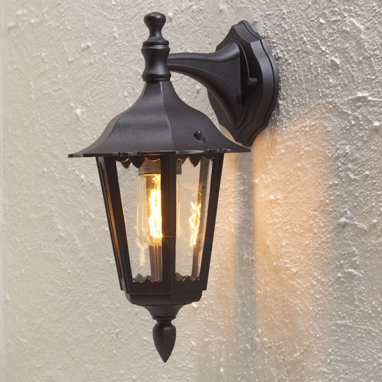 Klassieke buitenlamp Firenze Down zwart KonstSmide 7318307231755