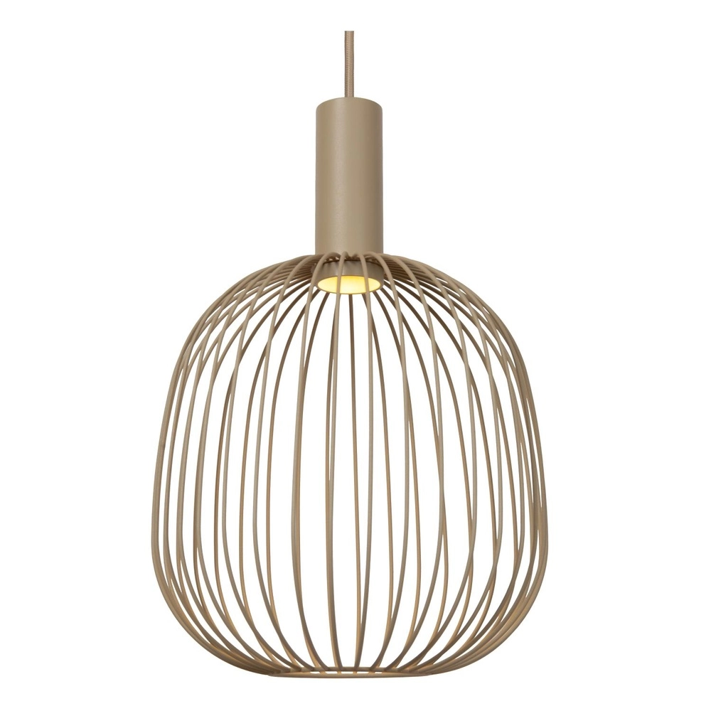 3-lichts hanglamp Esterel zand bruin mini GU10 Lucide 5411212212337