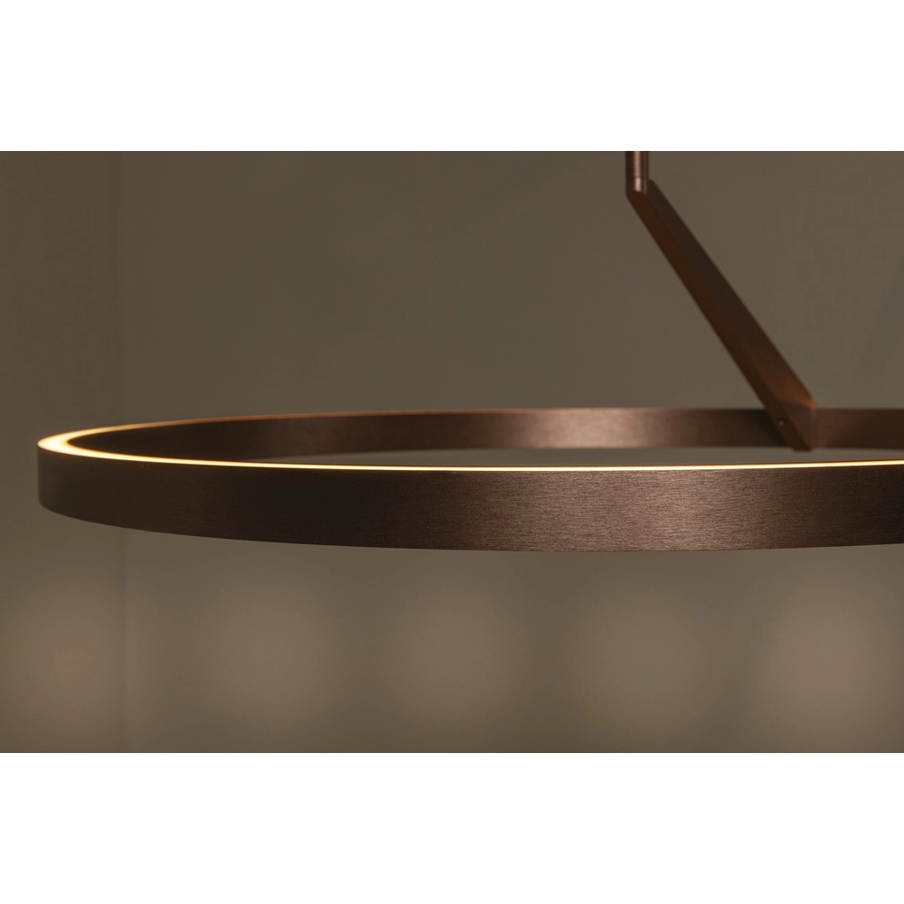 Strakke led hanglamp Applause roodkoper - Ø 60cm Premium by Lucide 5411212221834
