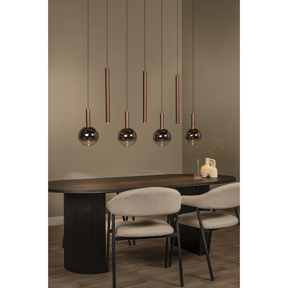 Design hanglamp Jasmine koper 7-lichts Premium by Lucide 5411212741295