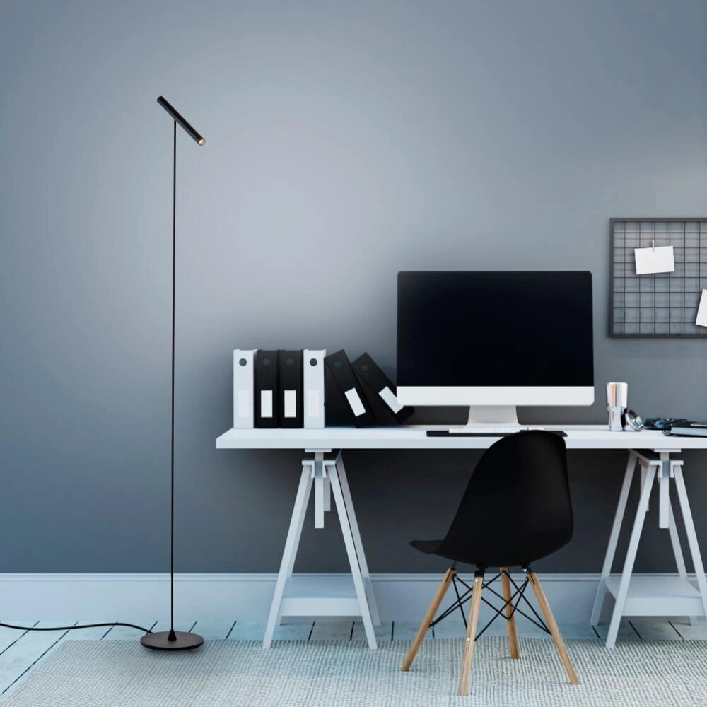 Design vloerlamp Pure Tutua zwart Paul Neuhaus 4012248365519