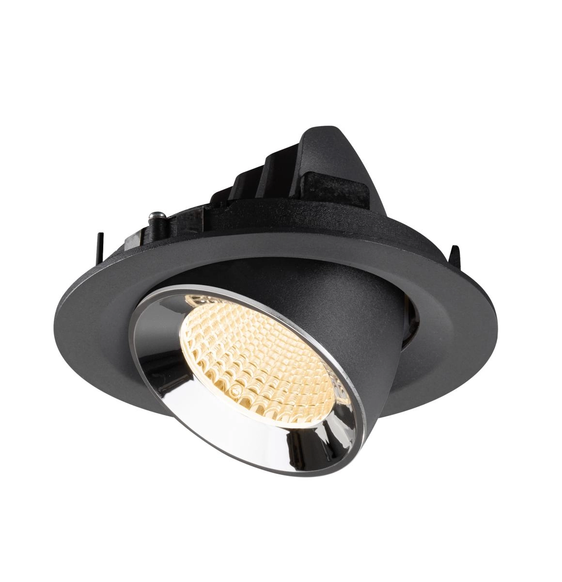 Inbouwspot Numinos Gimble M zwart/chroom 2700K - 40gr SLV 4024163312080