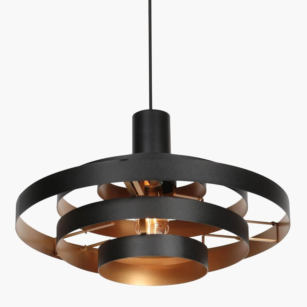 Design hanglamp Halo Cirque zwart Ø 50cm Steinhauer 8712746178333