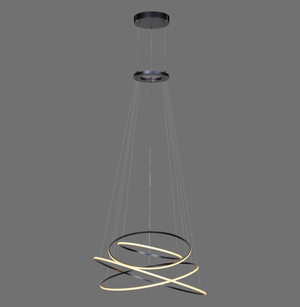 Design hanglamp Pure E-Flying Rings grijs Paul Neuhaus 4012248384466