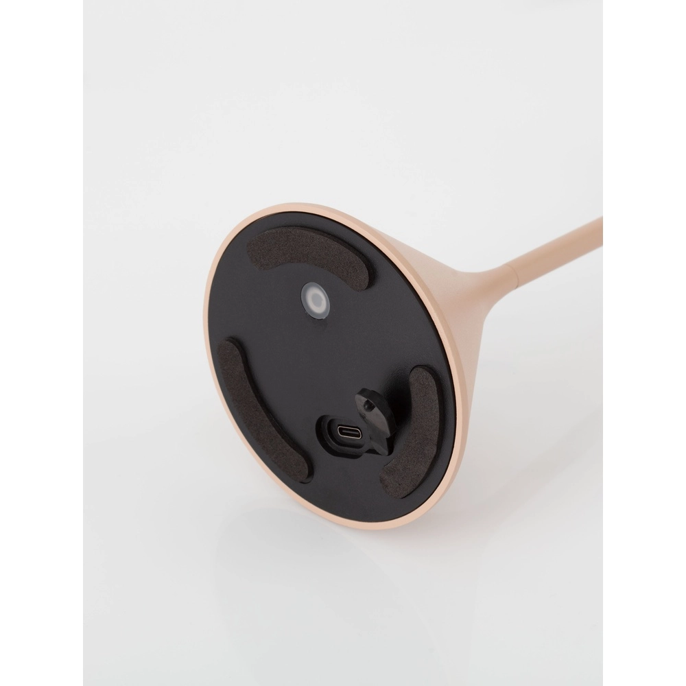 Tafellamp Dalt zand bruin oplaadbaar met USB Lyora 5212017477064