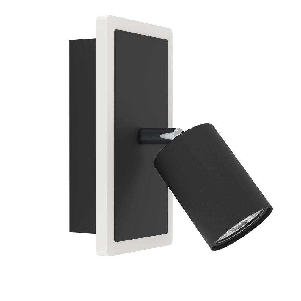 Led muurspotje Rimbocchi 1 zwart - richtbaar